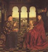 Jan Van Eyck The Virgin of Chancellor Rolin (mk45) china oil painting reproduction